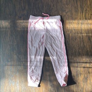 Pink Jogger Pants with Drawstring